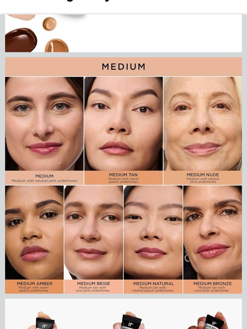 it cosmetics Bye Bye Under Eye Concealer - medium N (Cream) full coverage - Picture 4 of 12